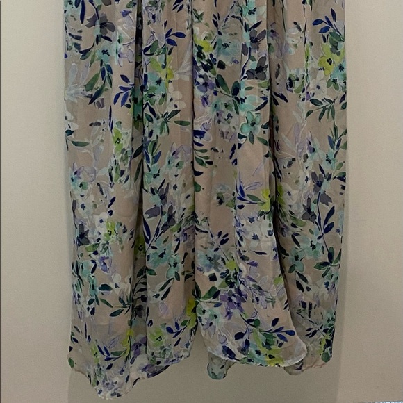 😁 floral dress with blue/green/white  flowers - Picture 3 of 4